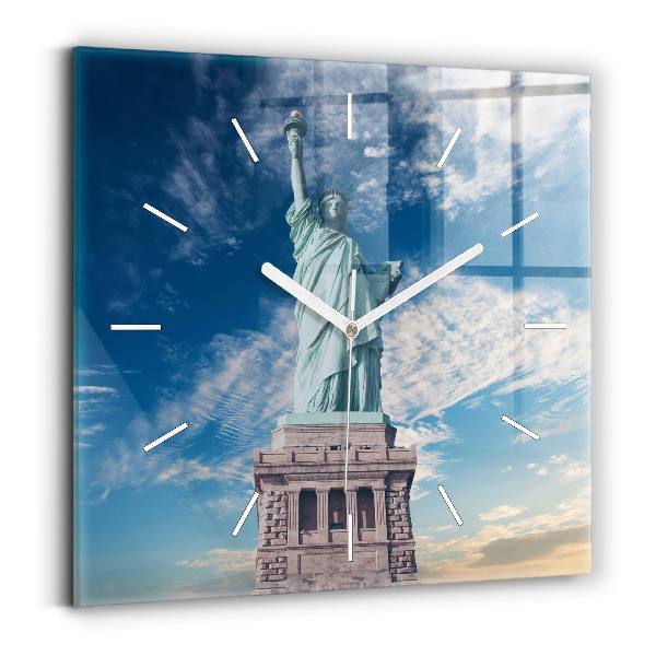 Štvorcové hodiny Socha slobody New York