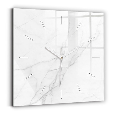 Štvorcové nástenné hodiny Dekoratívny mramor