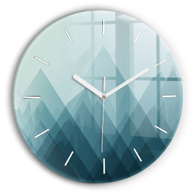 Okrúhle nástenné hodiny Geometrické postavy