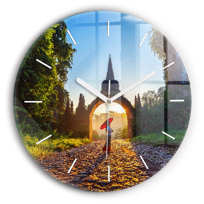 Okrúhle hodiny Park Surat Thani v Thajsku