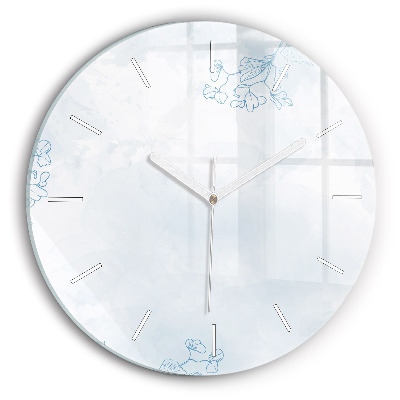 Okrúhle hodiny Náčrt rastlín