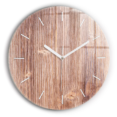 Okrúhle sklenené hodiny Paprika